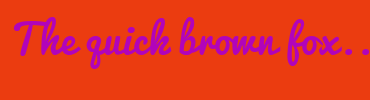 Image with Font Color B104BA and Background Color EB3C10
